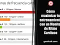 Gráfico de zonas de frecuencia cardíaca. Aprende cómo bajar tu ritmo cardíaco en reposo entrenando en las zonas adecuadas.