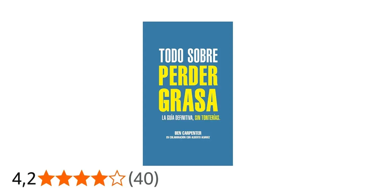 Libro "Todo sobre perder grasa", la guía definitiva para ayudarte a perder grasa de forma efectiva.