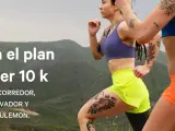 Dos corredoras con tatuajes entrenan para un plan de 10 km. Rob Watson, corredor y entrenador, ofrece su guía.