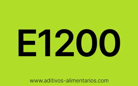 E1200, un aditivo alimentario que puede ser perjudicial.