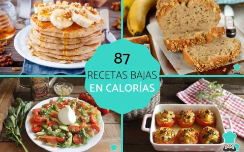 Descubre 87 recetas bajas en calorías: tortitas, pan, ensalada y tomates rellenos para comer sano y delicioso.