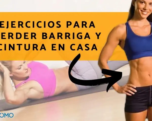 Mujeres haciendo ejercicios para perder barriga y cintura en casa.