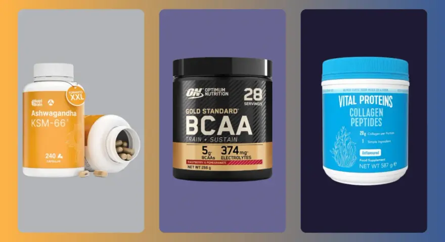 Descubre los mejores suplementos para ganar masa muscular: Ashwagandha, BCAA y Colágeno. ¡Potencia tu entrenamiento!