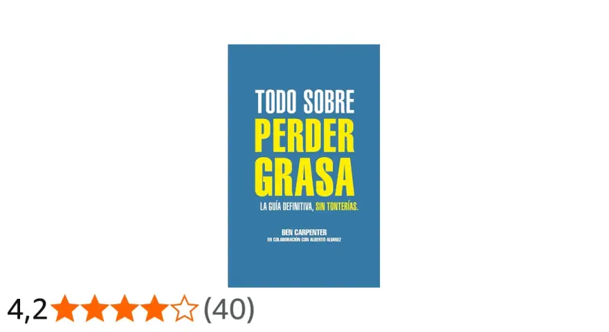 Libro "Todo sobre perder grasa", la guía definitiva para ayudarte a perder grasa de forma efectiva.