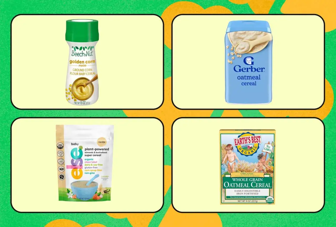 Cuatro cereales infantiles: maíz, avena Gerber, vainilla y avena integral. ¡Quién diría que la papilla engorda a los adultos!
