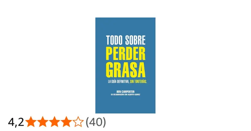 Libro "Todo sobre perder grasa", la guía definitiva para ayudarte a perder grasa de forma efectiva.